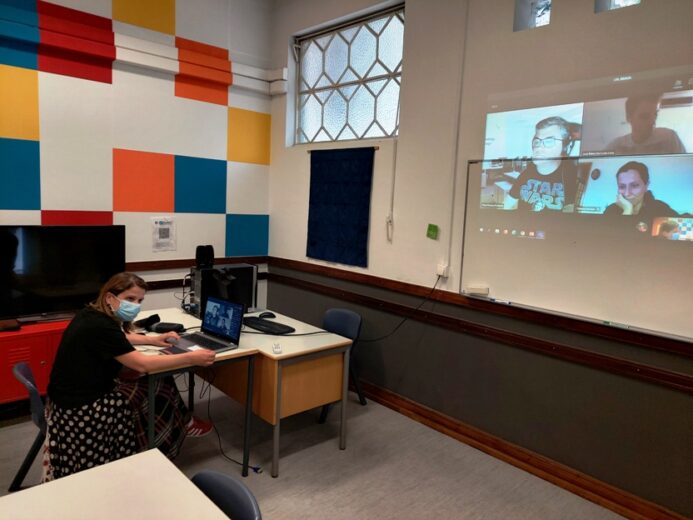 Zdjęcie z konferencji w Portugalii. Szkolenie zawodowe nauczycieli w ramach projektu.