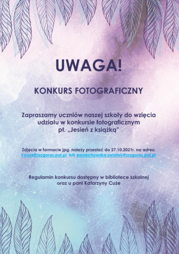 Plakat promujący konkurs fotograficzny