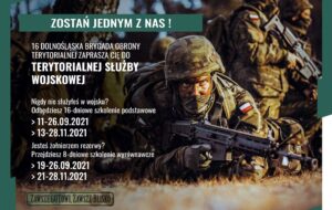Grafika promująca Wojska Obrony Terytorialnej.