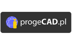 Logo oprogramowania ProgeCAD.