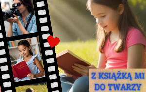 Miniaturka plakatu konkursu "Z książką mi do twarzy".
