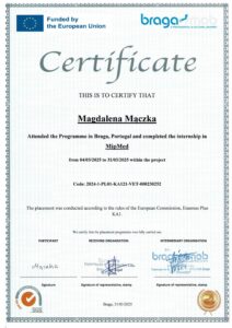 Certyfikat - Mączka